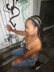 【corn row  】エクステなし