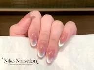 【2級持ち研修ネイリスト】マグネットフレンチ¥3200