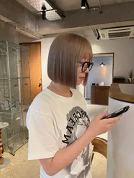 切りっぱなしワンレンボブカット👩🏻✂️(トリートメント付き✨)
