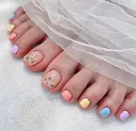 🦶🏻💓フットワンカー＋親指アート・パーツやり放題120分　¥12000→¥6900