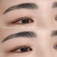 【学割U24】👩🎓アイブロウWAX+まつ毛パーマ+眉癖改善(HBL)+間引き ¥13800