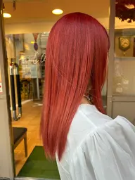 ロングヘア ブリーチwカラー➕超音波トリートメント