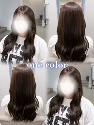 ワンカラー/透明感あふれる艶カラー🩵