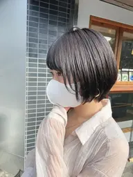 前髪カット＋前髪酸性ストレート