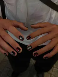 【men’s nail🩵】マグネットネイル(ドライケア)