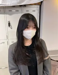 🤍レイヤーカット+縮毛矯正ストレート+ケアトリートメント🤍