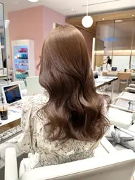 【透明感カラー☕️】アディクシーカラー➕3stepトリートメント➕コテ巻き♡