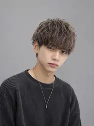 🌙✨【💫朝のセットを簡単に💫】メンズカット＋パーマ🖤