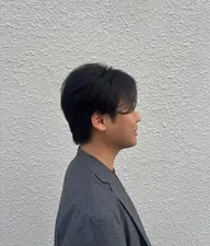 メンズカットとヘアカラーのセットのメニュー