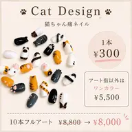 猫ちゃん痛ネイル（一本）