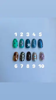 【オフ有】ワンカラー+写真アート2本付 500円