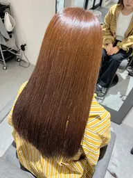 リタッチカラー、シャンプー、ブロー