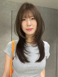【˚✧₊⁎新規学生限定⁺˳✧༚】ミニモ学割 韓国ハッシュカット、レイヤーカット×ブリーチ無しWカラー×TR