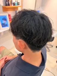 「メンズ限定」　カット+パーマ