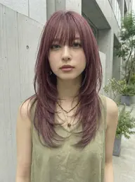【ブリーチありダブルカラー】レイヤーカット+ブリーチオンカラー+トリートメント✨レイヤーカット以外も🙆‍♂️