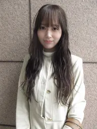 《1日で赤みがない透明感カラーに❗️》カット+ブリーチなしダブルカラー+Aujuaクイックトリートメント