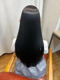 暗くしたい方必見‼️透明感のあるブルーブラック🫐✨️ワンカラー¥2000