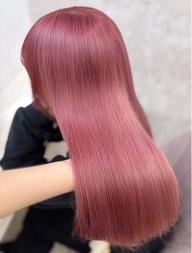 🫧全頭ブリーチonカラー🎀艶感ピンクで垢抜け🩷️1stepトリートメント付き🫧透明感カラー是非お試し下さい!