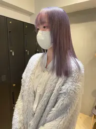 🩵寒色系カラー(ブリーチ一回込み)+トリートメント🩵