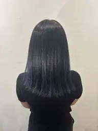 ワンカラー🎀🩵⚠︎︎特殊カラー、ブリーチ不可。