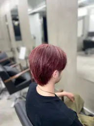 【平日限定/17:00~20:00まで】赤、ピンク系カラーモデル🍓🌸(※ブリーチ無し/オンカラー)