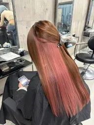 【💫人気NO,1💫】🌈インナーのブリーチ➕透明感カラー➕高保湿TR🌈《メンズ大歓迎⚡️》