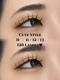 【最高級毛質🖤】 フラットラッシュ 120本 ➕ 束感コーティング