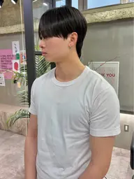 ⚠️問い合わせ必須⚠️《メンズモデル募集・撮影込み》曲がる縮毛矯正+トレンドカット(フェザー/センターパート)