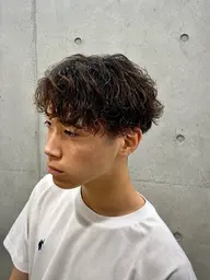 メンズカット＋パーマ＋髪質改善トリートメント