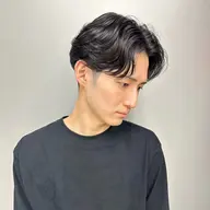 🇰🇷韓国系ナチュラル🇰🇷カット+ワンカールパーマ+マイクロバブル(メンズ限定)