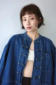 ショートカットorボブカットモデル