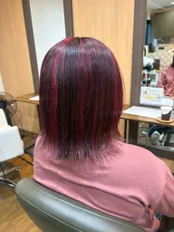 ［3回目のご来店まで🙆‍♀️］イヤリングカラーorハイライト🌈カット＋デザインカラー＋全体染め
