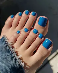 🦋【フット】ワンカラー・フラッシュネイル・キラメキネイル ✨¥5500