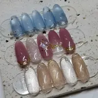 【ソフトジェルオフなし】 当店人気No3 定額プレミアムデザイン Hand Gel 平日¥7300/土日祝¥7800