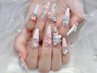 【人気→チップ長さ出し】 10本アート/パーツつけ放題🎀