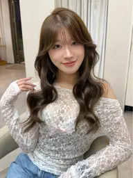 【8/9限定クーポン♡】韓国レイヤーカット➕水光感カラー➕うる艶トリートメント🧴