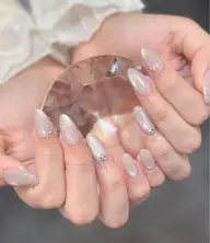 【チップ長さ出し10本】 💠オフなし+パーツ2本マグネット/フラッシュ/ラメ/ミラー/ワンカラー