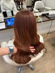 【ミニモ限定価格🫧】艶カラー➕髪質改善トリートメントで透明感up🫧