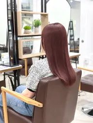 【暖色系カラー】髪質改善ワンカラー🍒➕髪質改善トリートメント