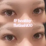 🪽ぱっちりに見せたい方おすすめ🪽&healthy 練習モデルフラットラッシュ100本付け足し不可✨✨※詳細要確認