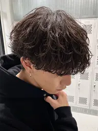 メンズ新規限定価格✂️当店スタイリストカット➕シャドウパーマ➕トリートメント