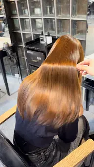 🌸当日予約🉑🌸似合わせカット+地毛風縮毛矯正+透明感カラー+トリートメント