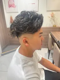 🌟新生活応援❗️♠️メンズカット+メッシュパーマ♠️🌟【カット+メッシュパーマ+2step treatment】🌸