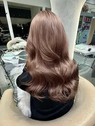 ✴️痛んだ髪の方必見✴️色もち抜群💫ダメージレスオーガニックケアカラー+超音波トリートメント