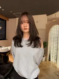 【オシャレ女子必見✨】layercut + 透明感カラー + 1steptreatment
