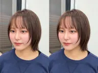 ブリーチなし透明感カラー＋1stepトリートメント🫧
