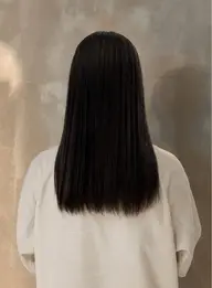 ロング〜ミディアムカット+ストレートパーマ🫧