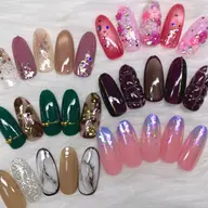 定額デザインBアート定額ネイル¥7,000(ジェル付け替えオフ＋¥1000）
