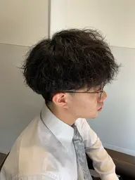 似合わせメンズカット+ツイスト系パーマ