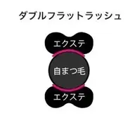 💕【持続力No.1】ダブルフラットラッシュ140束（シングル280本）🎀➕コーティング美容液